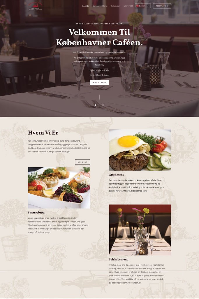 Cafe website